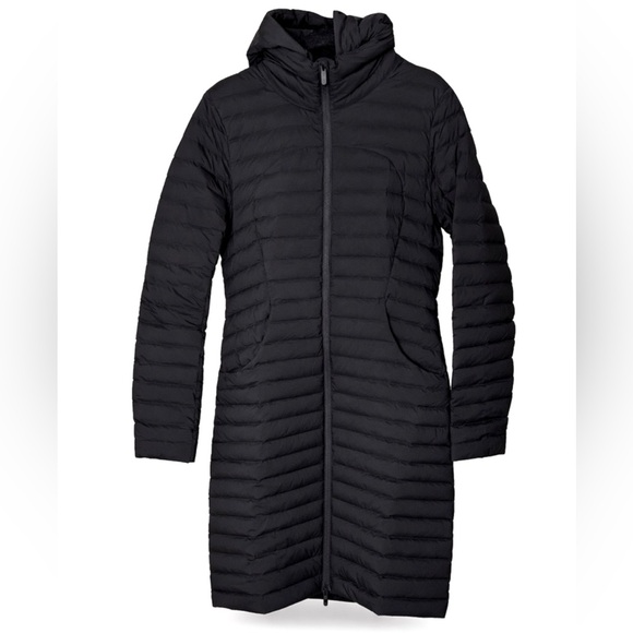 lululemon athletica Jackets & Blazers - Lululemon Pack It Down Long Jacket Size 12 Black Matte Worn Once